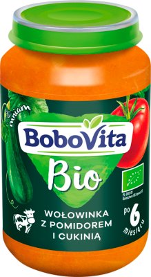 BoboVita BIO obiadek wołowinka z pomidorem i cukinią