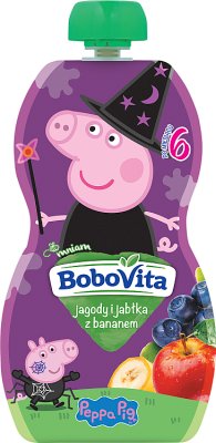 BoboVita mus Świnka Peppa jagody i jabłka z bananem