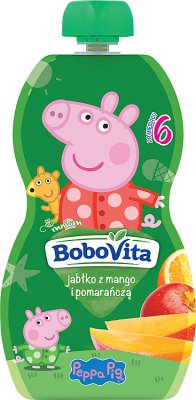 BoboVita mus Świnka Peppa jabłko z mango i pomarańczą