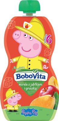 BoboVita mus Świnka Peppa morele z jabłkiem i gruszką