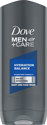 Dove Men hydration balance body and face gel