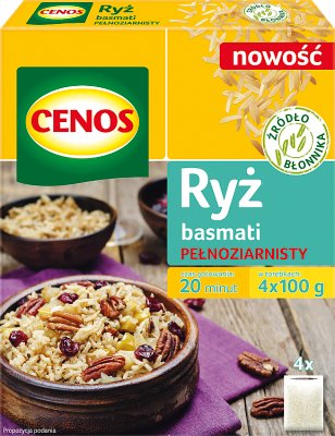 Cenos Ryż basmati pełnoziarnisty 4x100g