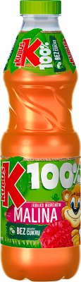 Kubuś Fruit and vegetable juice 100% apple carrots raspberry