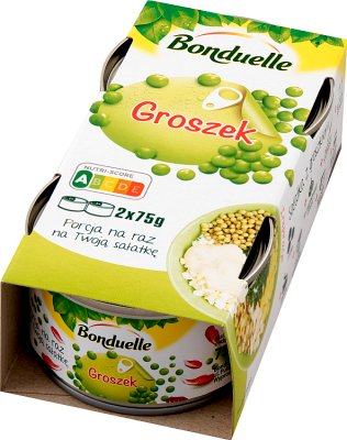 Bonduelle Eine Portion Erbsen auf einmal, 2x75g