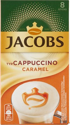 Jacobs Cappuccino coffee drink with caramel flavor