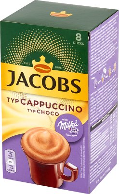 Jacobs Cappuccino Kaffeegetränk mit Schokoladenpulver