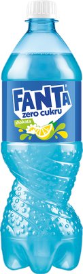 Fanta Zero A carbonated drink with a lemon flavor and elderberry flower