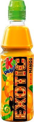 Kubuś Spielen Sie ein exotisches Getränk mit dem Geschmack von Apfel, Orange und Mango