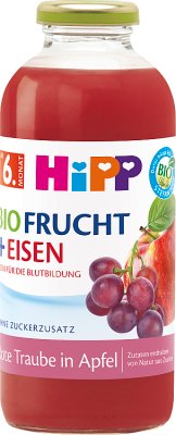 HiPP Apples-Red Grapes Plus Iron, БИО