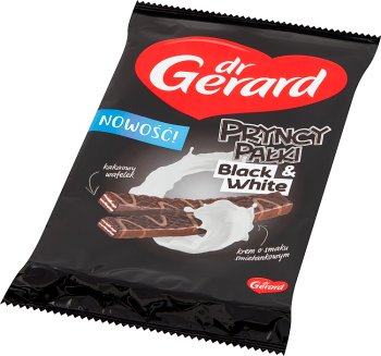 Dr. Gerard Pryncypałki black & white wafers with cream cream in chocolate