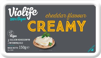 Violife Cream Cheese Alternative cheddar 100% vegan, based on coconut oil