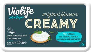 Violife Cream Cheese Alternative 100% vegan, based on coconut oil. Lactose-free