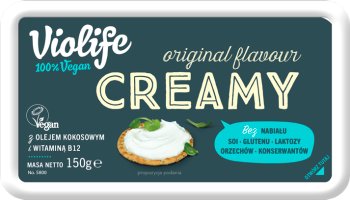 Violife Alternatywa Sera kremowego 100% vegan, na bazie oleju kokosowego Bez Laktozy