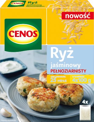 Cenos whole grain jasmine rice 4x100g