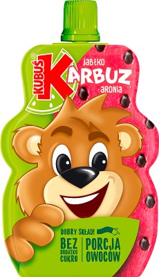 Kubuś mus 100% owoców arbuz jabłko aronia