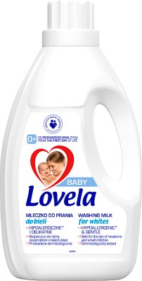 Lovela macht weiße hypoallergene Waschmilch sicher für die Haut von Neugeborenen