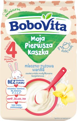 BoboVita My First Milk Rice Vanilla without sugar