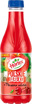 Hortex Sok 100% Polskie Jabłko + Tłoczona Wiśnia