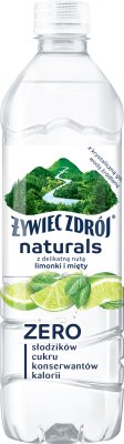 Żywiec Zdrój Naturals with a delicate hint of lime and mint