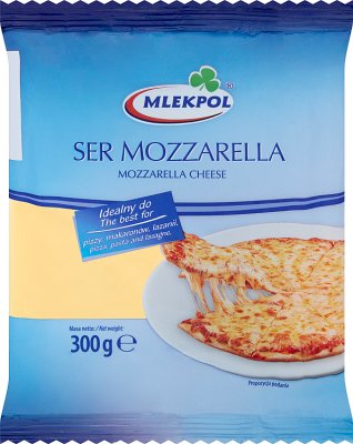 Mlekpol mozzarella cheese in a piece