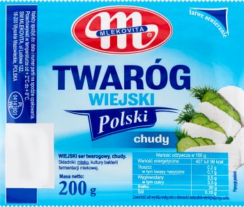 Mlekovita Twaróg Wiejski Polski chudy