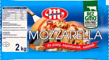 Queso mozzarella Mlekovita 16,5% de grasa - Unidad