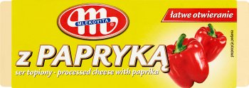 Mlekovita Processed cheese with paprika, cubes