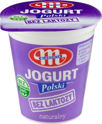 Yogur natural polaco Mlekovita sin lactosa