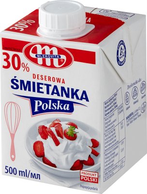 Mlekovita Śmietanka Polska UHT 30% жирности