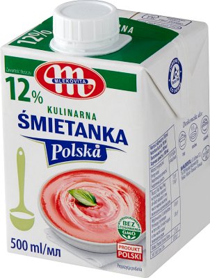 Mlekovita Śmietanka Polska UHT 12% de grasa