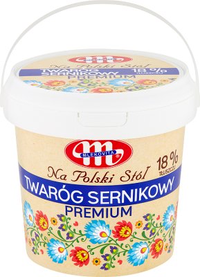 Mlekovita Auf dem polnischen Tisch Käsekuchenquark 18%