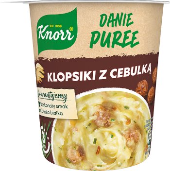 Knorr Plato de puré de albóndigas con cebolla