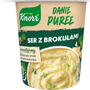 Knorr Plato de puré de queso con brócoli