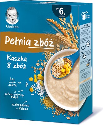 Gerber Full of Cereals Kaszka 8 злаков