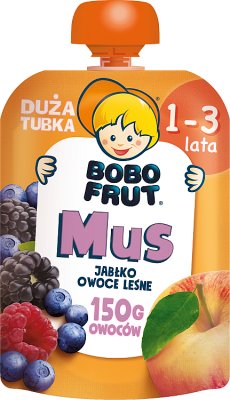 Bobo Frut Mus manzana fruta del bosque