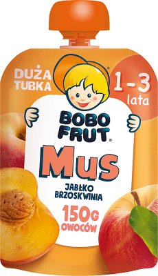 Bobo Frut Mus jabłko brzoskwinia
