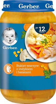 Gerber Bukiet warzyw z indykiem i batatami