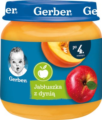 Manzanas gerber con calabaza