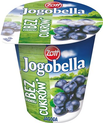 Zott Jogobella jogurt owocowy bez cukrów jagoda