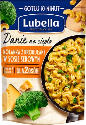 Lubella Danie na ciepło Kolanka z brokułami w sosie serowym