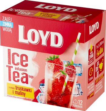 Холодный чай Loyd со вкусом клубники и малины