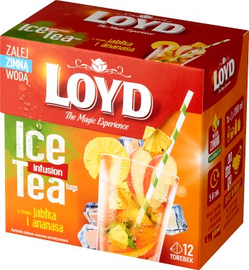 Té frío Loyd, sabor a manzana y piña