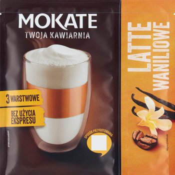 Café instantáneo Mokate Vanilla Latte Sin usar una máquina de espresso