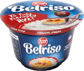 Postre de leche de arroz Zott Belriso Manzana al horno