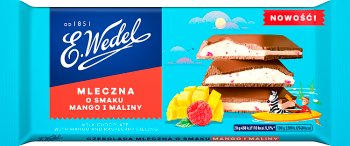 Wedel Milk Chocolate with Mango and Raspberry flavor