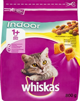 Whiskas Indoor Trockenfutter mit Hühnchen