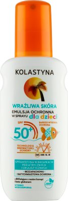 Kolastyna Sensitive skin Protective emulsion for sunbathing for children in SPF 50 spray