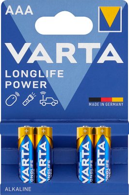 Щелочные батарейки Varta AAA Longlife Power