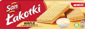 San Łakotki Wafle o smaku Waniliowym