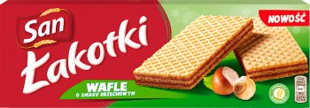 San Łakotki Waffeln mit Haselnussgeschmack